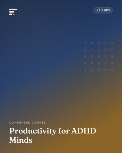Productivity for ADHD Minds · Gist Library cover