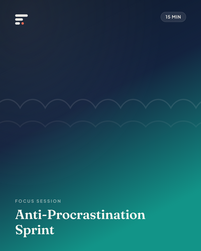 Anti-Procrastination Sprint · Gist Library cover