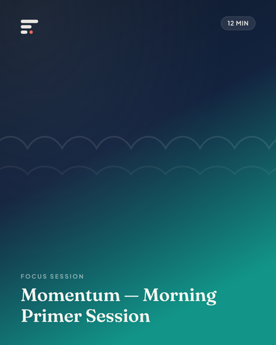 Momentum — Morning Primer Session · Gist Library cover