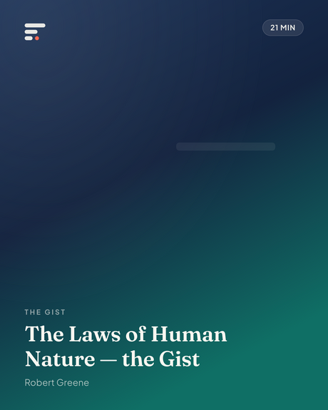 The Laws of Human Nature — the Gist · Gist Library cover